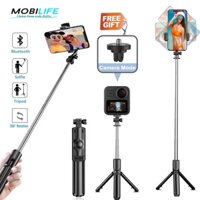 Gậy Tự Sướng Bluetooth Mini Chống Rung Lắc + Điều Khiển Từ Xa Hỗ Trợ Gopro