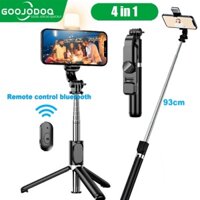 Gậy Tự Sướng Bluetooth GOOJODOQ 4 Trong 1 360 Độ° Giá Đỡ Ba Chân Có Đèn LED Có Thể Điều Chỉnh Cho Máy Ảnh Selfie