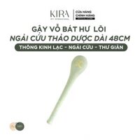 Gậy Vỗ Bát Hư - Cây Đấm Lưng Cầm Tay Đầm Chắc - Cây đấm lưng lõi ngải cứu thảo dược vỗ lưng giúp thông kinh lạc dài 48cm