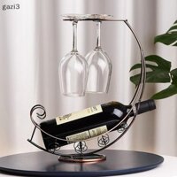 [Gaz] Giá để rượu bằng kim loại sáng tạo Giá đỡ rượu vang Giá đỡ thanh [VN]