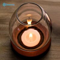 Gazechimp Kính Trong Suốt Nến Giá Đỡ Bát Nến Hiện Đại Chống Gió Trà Giá Đỡ Cho Phòng Khách Hẹn Hò Cafe Ngày Lễ Trang Trí