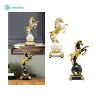 Gazechimp Ngựa Tượng Bộ Sưu Tập Nhựa Động Vật Điêu Khắc Cho Tủ Kệ Sách Bàn