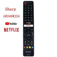 Gb346wjsa chính hãng MỚI dành cho điều khiển từ xa TV SHARP với Voice netflix YouTube GB326WJSA 4T-C70BJ3T 4T-C60BJ3T 4T-C50BJ3T