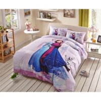 GC1337 Bộ chăn ga gối trẻ em công chúa elsa 100% cotton cao cấp 1m2, 1m5, 1m6,1m8