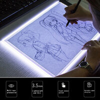 Gcdhome Có thể điều chỉnh độ sáng USB A4 Hộp đèn LED Tracing Board Art Stencil Vẽ họa tiết Pad HOT