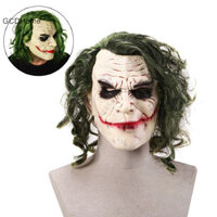 Gcdhome Halloween Joker Cosplay Mặt nạ chú hề đáng sợ có tóc xanh HOT