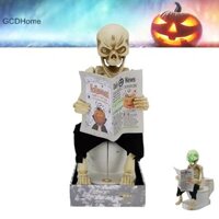 Gcdhome Xì Hơi Bộ Xương Trên Nhà Vệ Sinh Halloween Bộ Xương Nhà Vệ Sinh Nhựa Trang Trí Nhà Kinh Dị LED Chiếu Sáng Không Khí Trang Trí Bộ Xương Trang Trí Nhà HOT