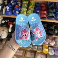 GD323 - 24/29 Dép quai dán pony Xanh