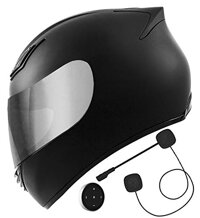GDM Bluetooth Motorcycle Helmet with Headset and Handlebar Remote