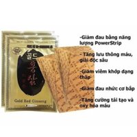 [GDN] SĨ Cao Dán Hồng Sâm Gold Red Ginseng Hàn Quốc(Gói 20 miếng) - 50 gói