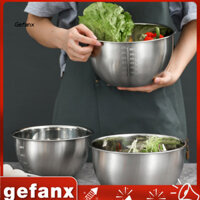[Ge] Bát thép không gỉ an toàn thực phẩm Bát trộn bên ngoài Bát trộn bằng thép không gỉ cao cấp có đánh dấu tỷ lệ Bpa Free Dễ dàng làm sạch Máy rửa chén An toàn cho Đông Nam
