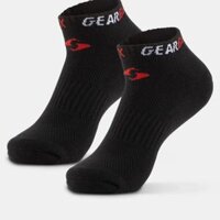 Gearbox No-Show Socks - Black/Red/White