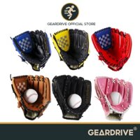 GEARDRIVE Găng Tay Bóng Chày Infield Pitcher Găng Tay Đánh Bóng Trẻ Em Thanh Niên Găng Tay Bóng Mềm Tay Trái Phải Găng Tay Người Lớn PU Giả Da Bò Infield Găng Tay Pitcher Găng Tay Bóng Mềm