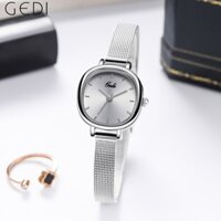 GEDI Đồng Hồ Mạ Bạc 21023 Thời Trang Cho Nữ