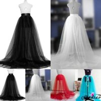Ged♥Nữ Tulle Tutu Váy Dài Tiệc Cưới Cocktail Prom Băng Lưới Đầm Maxi