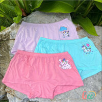 [Gee] Set 3 chip đùi bé gái, quần lót bé gái vải sợi tre, sợi sồi kháng khuẩn, mềm mát, đủ size 10-65kg, made in Vietnam
