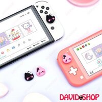[GeekShare] Núm bọc analog Thỏ & Mèo Đeo Nơ cho Joy-Con – Nintendo Switch OLED, V1, V2, Lite