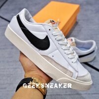 [GeekSneaker] Giày bóng rổ Nike Blazer Low ’77 Vintage ‘White Black’ DA6364-101 🕢