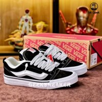 [GeekSneaker] Giày Sneaker Cổ Thấp Vans Knu Skool Black White