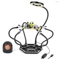 Geevorks Dụng cụ có và đầu có đế sắt và chân đế trạm 3x Đế kim loại Chân đế sắt Đế sắt Cánh tay Trạm kim loại Chân đế cầm tay Công cụ trạm Cle Station Tool Iron