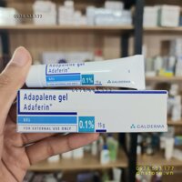 Gel Adaferin Adapalene 0.1% 15g trị mụn ẩn, đầu đen, đầu trắng chính hãng (Ấn) - PN100148