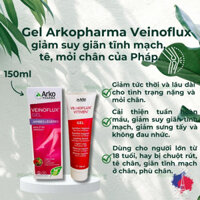 Gel Arkopharma Veinoflux Gel giảm suy giãn tĩnh mạch, tê, mỏi chân của pháp_MiMi HG