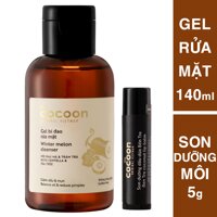 Gel bí đao rửa mặt cocoon 140ml  Son dưỡng môi dầu dừa Bến Tre the cocoon 5g