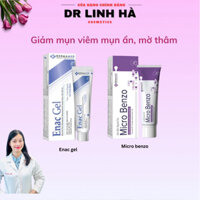 Gel bôi mụn Micro Benzo , Enac gel giảm mụn viêm , mụn ẩn, giảm thâm mụn , cải thiện bề mặt da