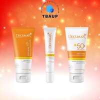 Gel bôi ngừa mụn, kem chống nắng, sữa rửa mặt Decumar nghệ trắng Nano THC giúp làm sáng da, sạch mụn, mờ thâm sẹo