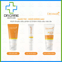 Gel bôi ngừa mụn, kem chống nắng, sữa rửa mặt Decumar với nghệ trắng Nano THC giúp làm sáng da, sạch mụn, mờ thâm sẹo
