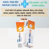 Gel BÔI TRĨ CZ giảm nhanh đau rát, chảy máu, ngứa ngáy, co nhỏ búi trĩ tuýp 25g
