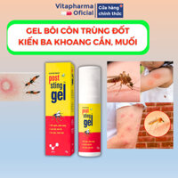 Gel bôi vết thương côn trùng cắn đốt Post Sting Gel tuýp 15ml - Vitapharma