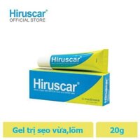 Gel cải thiện sẹo vừa, sẹo lõm, sẹo thâm Hiruscar Gel 20g