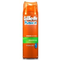 Gel cạo râu da nhạy cảm Gillette Fusion Hydra Gel 195g x 2 gói