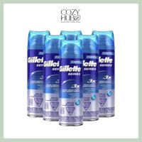 Gel cạo râu dưỡng ẩm da Gillette Series 3X 198g (200ml) - Nhập khẩu Mỹ