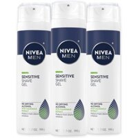 Gel cạo râu nam da nhạy cảm NIVEA MEN Sensitive Shave Gel with Vitamin E, Soothing Chamomile and Witch Hazel Extracts