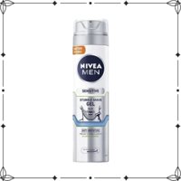 Gel cạo râu Nivea Men Sensitive Stubble Shave Gel Anti-Irritation 200ml - diihangmyuc.