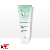 Gel Cát Tẩy Tế Bào Chết Ngăn Ngừa Mụn Vichy Normaderm 3 In 1 Scrub 125ml