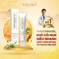 Gel Chấm Mụn Retinol Yococi khô cồi mụn siêu nhanh, giúp tái tạo da hiệu quả giảm thâm, mờ sẹo -Perfect Retinol Gel 15g
