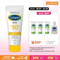 Gel Chống Nắng Cetaphil Dịu Lành Cho Da Nhạy Cảm 50Ml Sun Spf 50+ Uva Uvb 50Ml