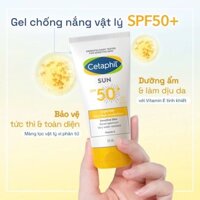 Gel chống nắng dịu lành cho da thiên khô nhạy cảm CETAPHIL SUN SPF 50+ Light Gel 50ml