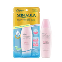 Gel chống nắng dưỡng trắng mịn Sunplay Skin Aqua Silky White SPF50 70g