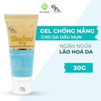 Gel Chống Nắng Trong Suốt, Không Hương Liệu, Phù Hợp Da Nhạy Cảm Fixderma Shadow SPF 30 Transparent Silicone Gel - 30g