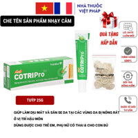 Gel Cotripro Thái Minh hỗ trợ cho người bị trĩ, táo bón, nứt hoặc đau rát hậu môn. Tuýp 25g