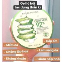 Gel dưỡng ẩm lô hội Soothing & Moisture Aloe Vera 92% - Nature Republic