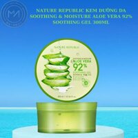 Gel Dưỡng Ẩm Tối Ưu Từ Nha Đam Nature Republic Aloe Vera 92 300ml  hàng chính hãng, có tem phụ