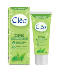 Gel dưỡng da Cleo Soothing Hair Minimizing Gel – 50g, gel dưỡng sau tẩy lông 2in1, làm dịu da và chậm mọc lông