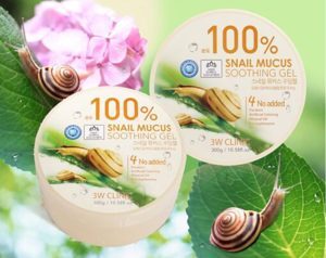 Gel dưỡng da ốc sên 3W Clinic Snail Mucus Soothing Gel 300g