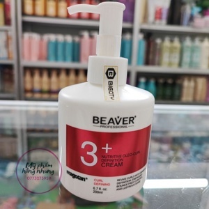 Gel dưỡng tạo kiểu tóc xoăn Beaver 3+ Nutritive Oleo-Curl Definition Cream 200ml