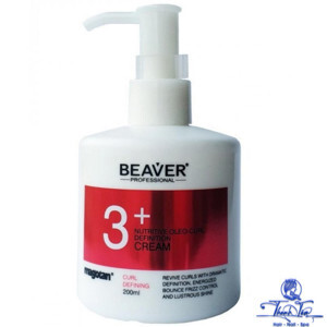 Gel dưỡng tạo kiểu tóc xoăn Beaver 3+ Nutritive Oleo-Curl Definition Cream 200ml